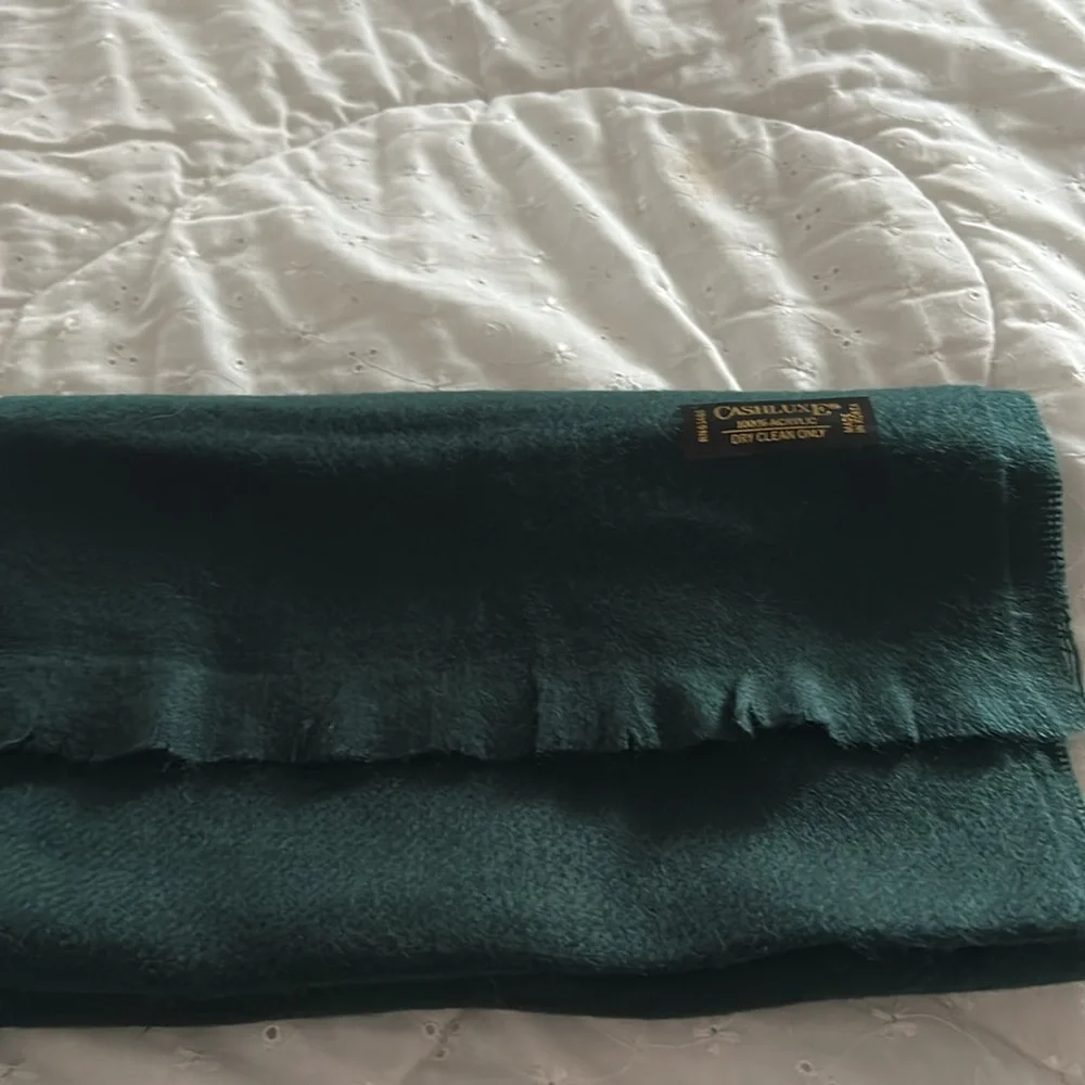 NWOT Cashlux Wool Scarves Set - Plaid and Solid Colors get all 3 never used